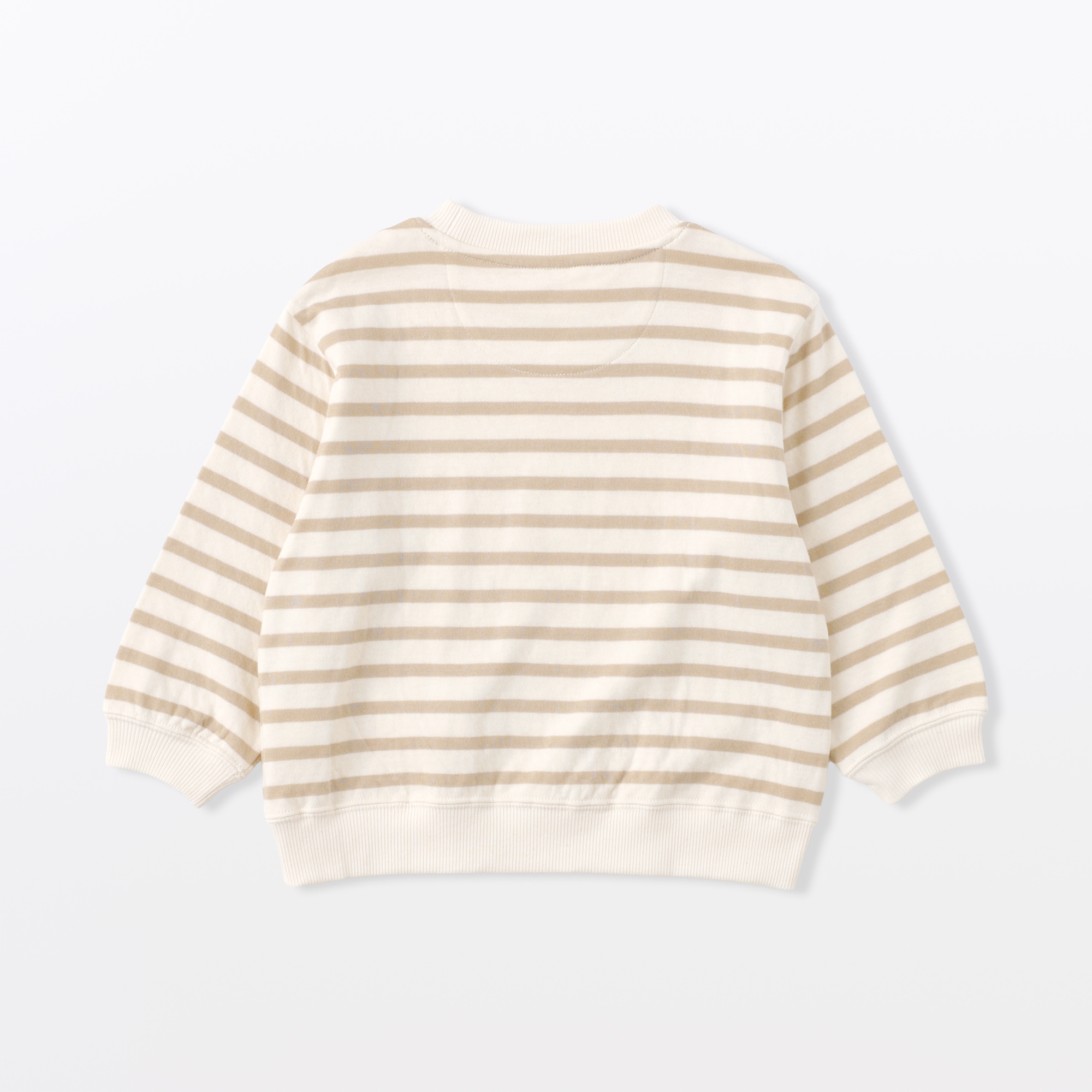 ベビー　あたまするっと　接結編みスウェットシャツ