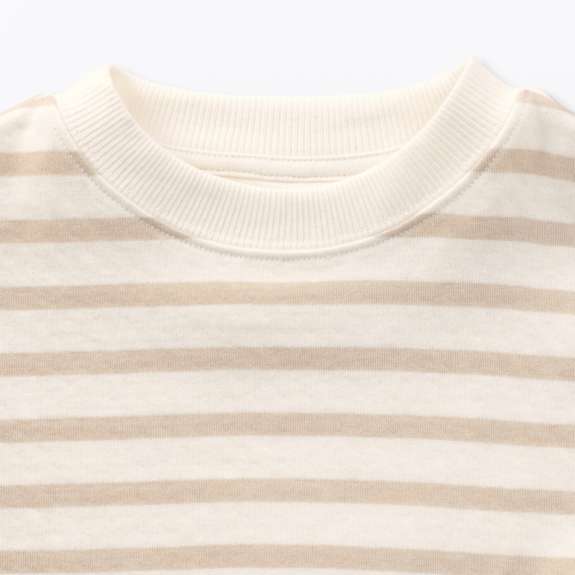 ベビー　あたまするっと　接結編みスウェットシャツ