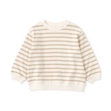 ベビー　あたまするっと　接結編みスウェットシャツ