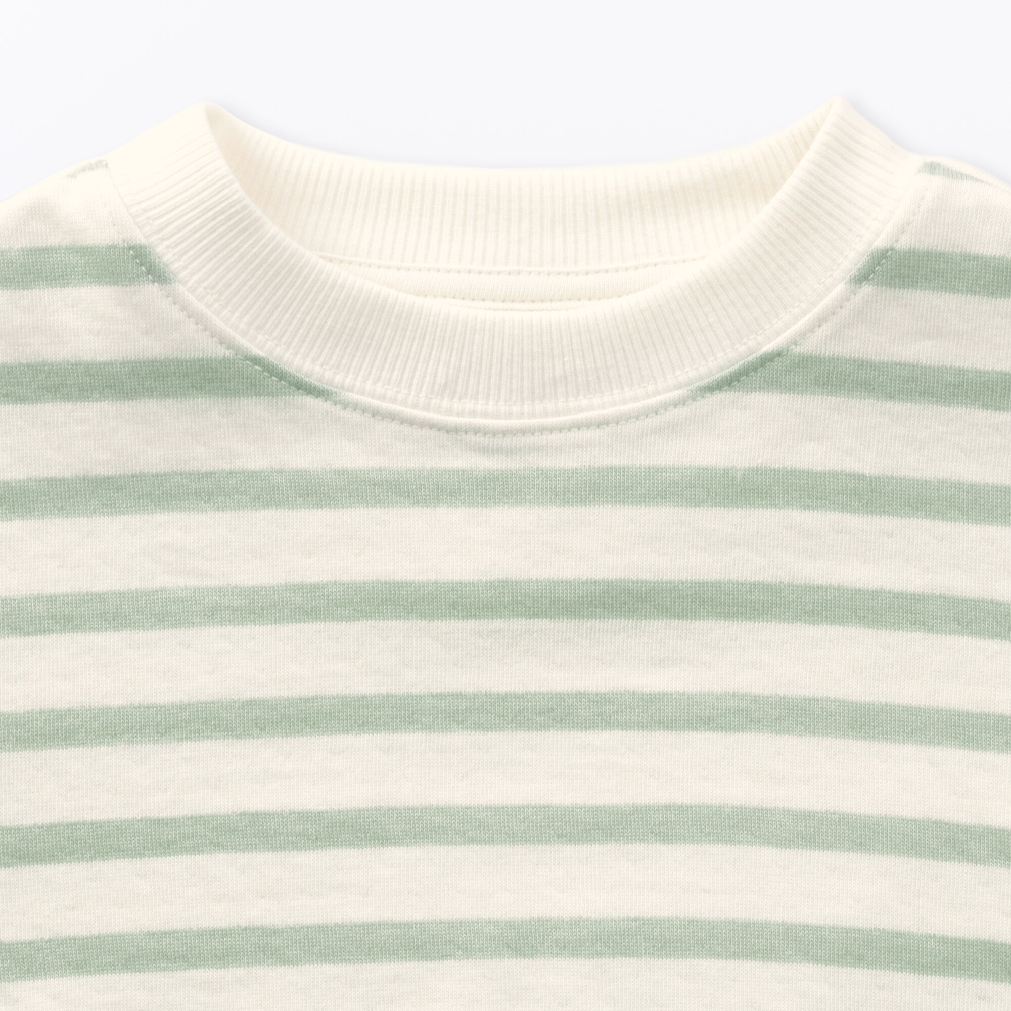 ベビー　あたまするっと　接結編みスウェットシャツ