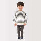 ベビー　あたまするっと　接結編みスウェットシャツ