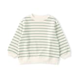 ベビー　あたまするっと　接結編みスウェットシャツ