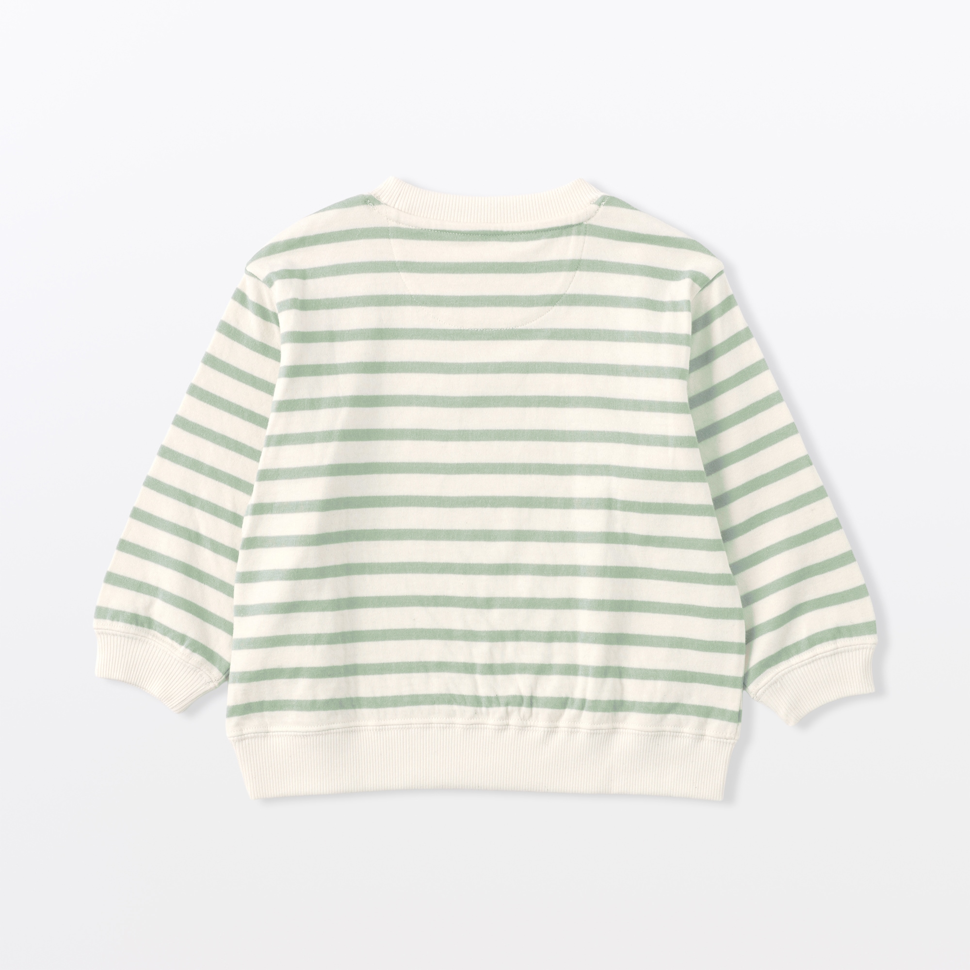 ベビー　あたまするっと　接結編みスウェットシャツ