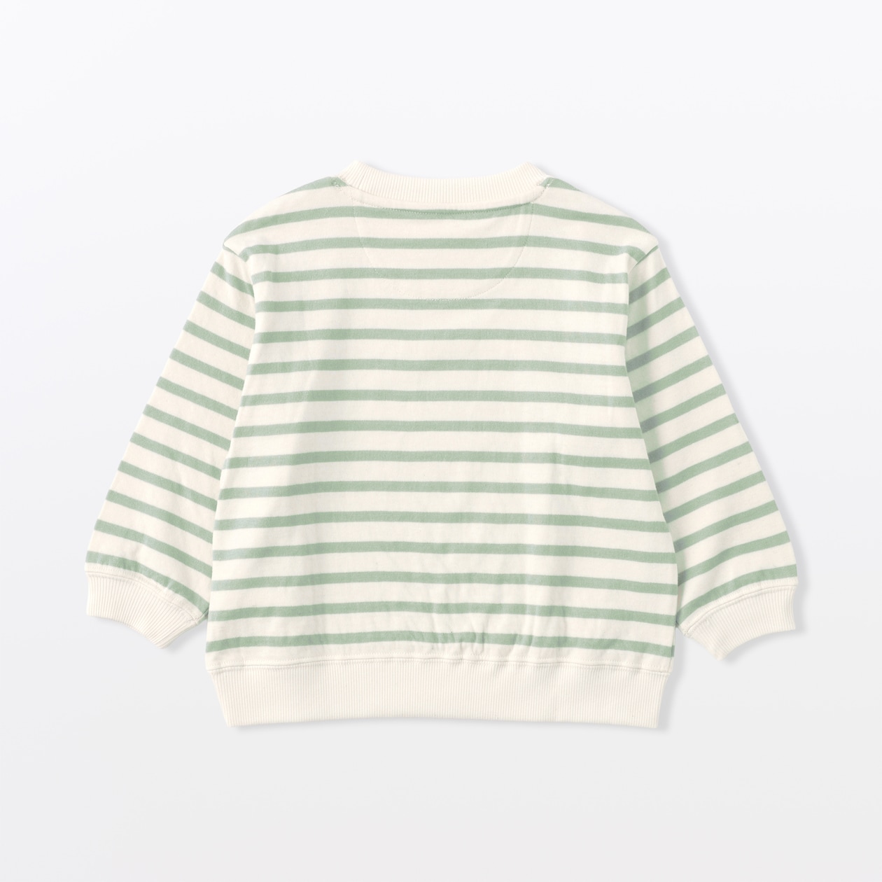 ベビー　あたまするっと　接結編みスウェットシャツ