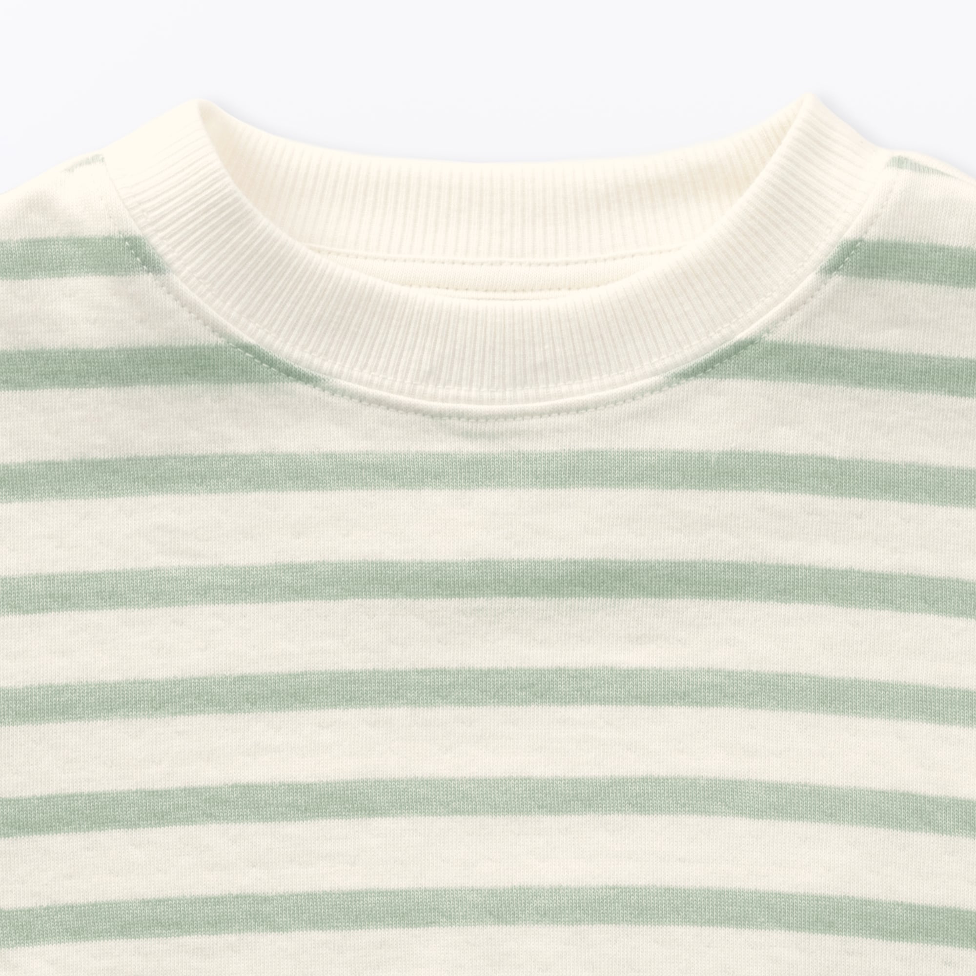 ベビー　あたまするっと　接結編みスウェットシャツ