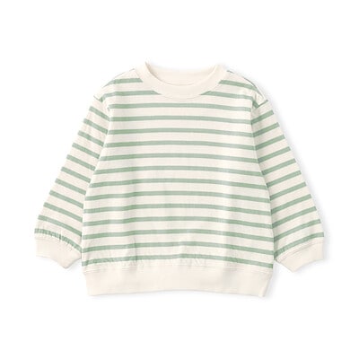 【１２月中旬発売予定】ベビー　あたまするっと　接結編みスウェットシャツ