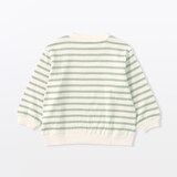 ベビー　あたまするっと　接結編みスウェットシャツ