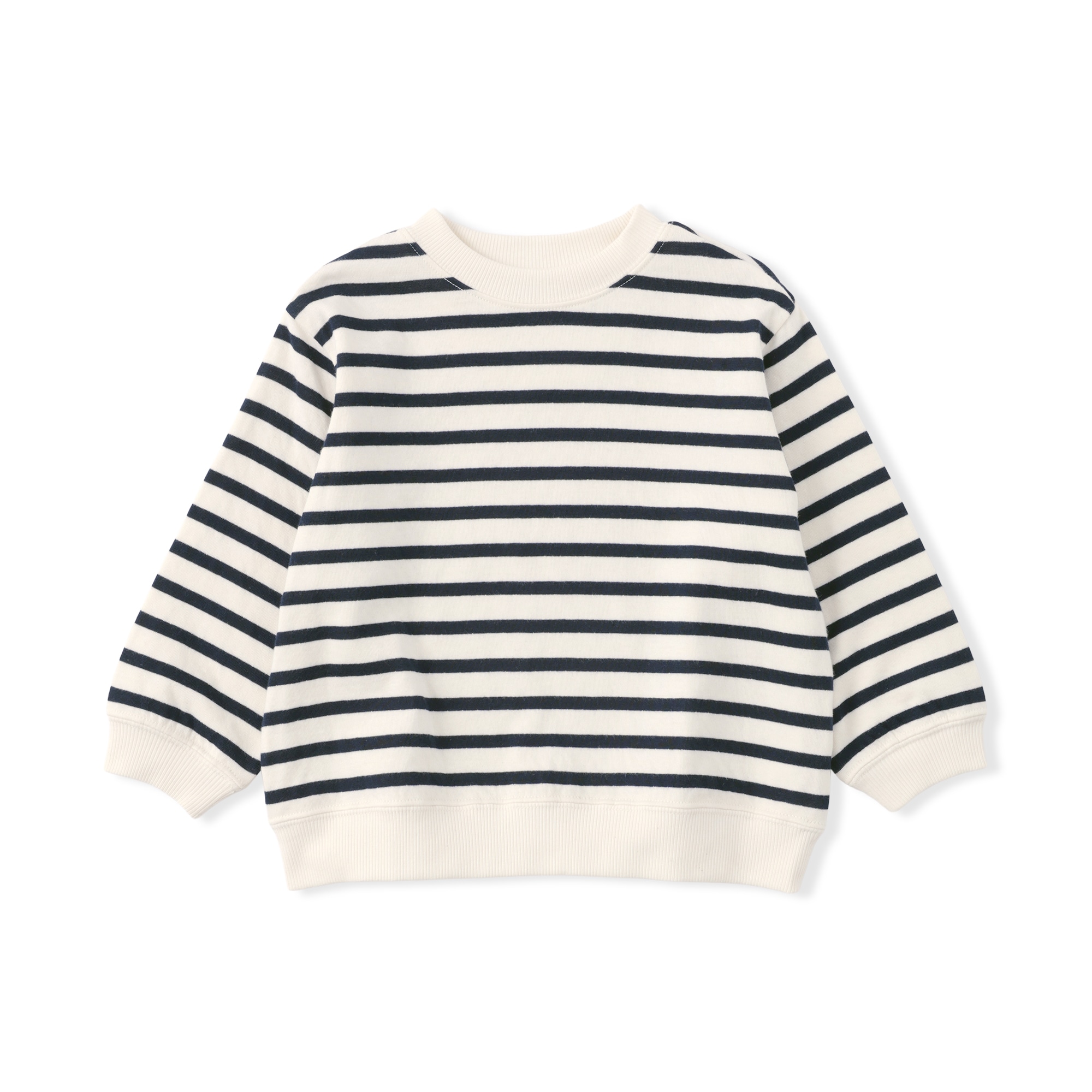 ベビー　あたまするっと　接結編みスウェットシャツ