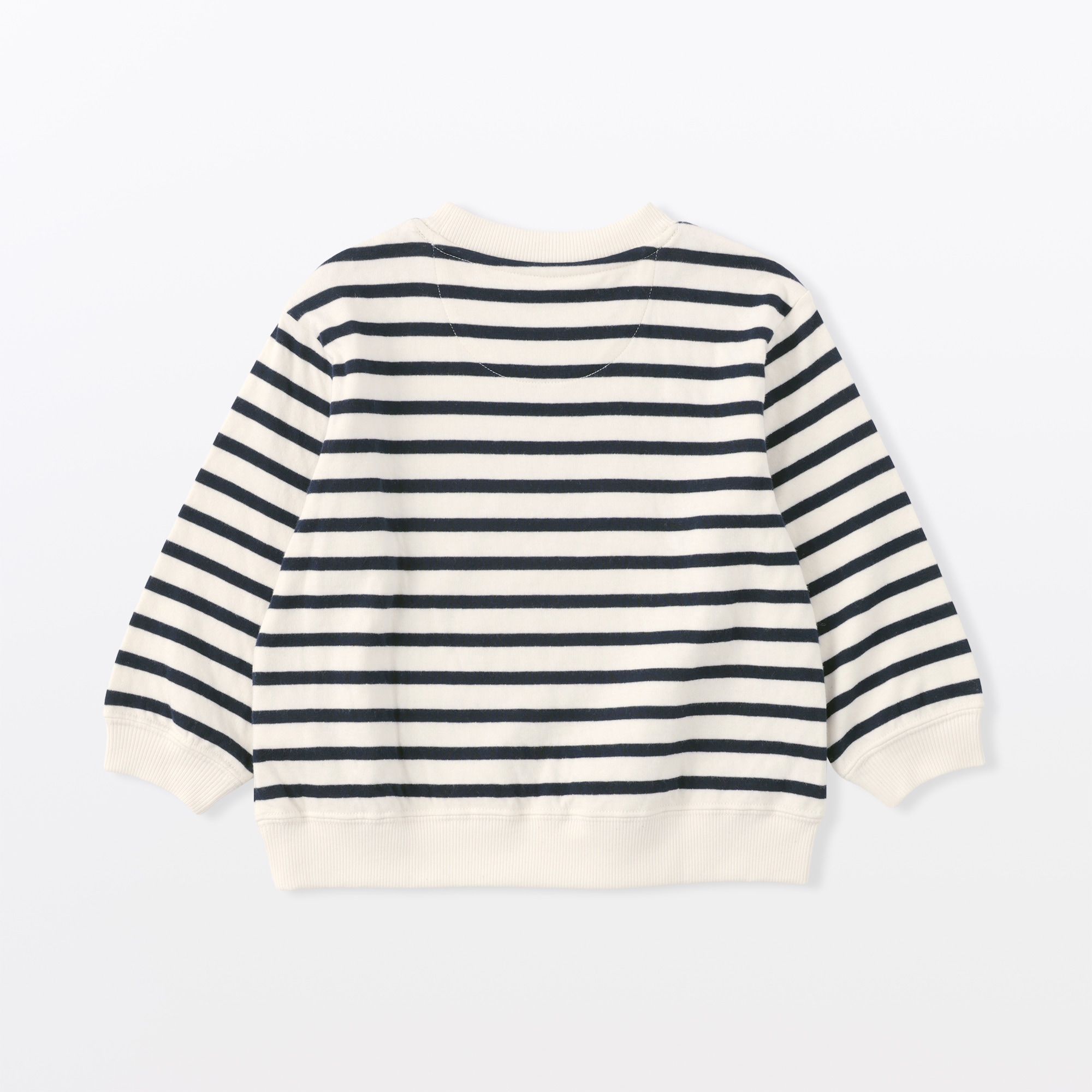 ベビー　あたまするっと　接結編みスウェットシャツ