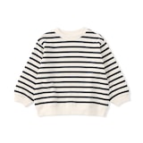 ベビー　あたまするっと　接結編みスウェットシャツ