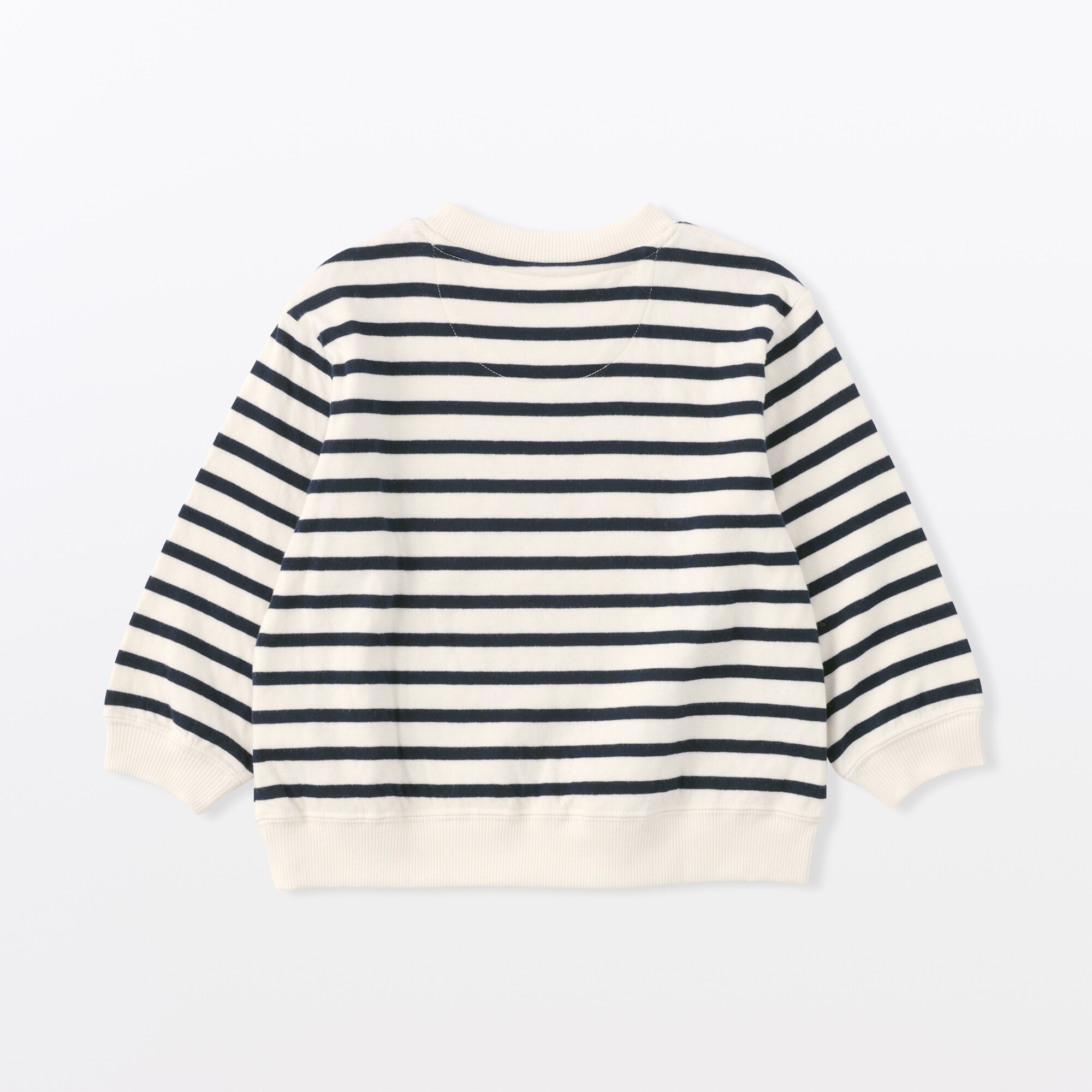 ベビー　あたまするっと　接結編みスウェットシャツ