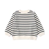 ベビー　あたまするっと　接結編みスウェットシャツ