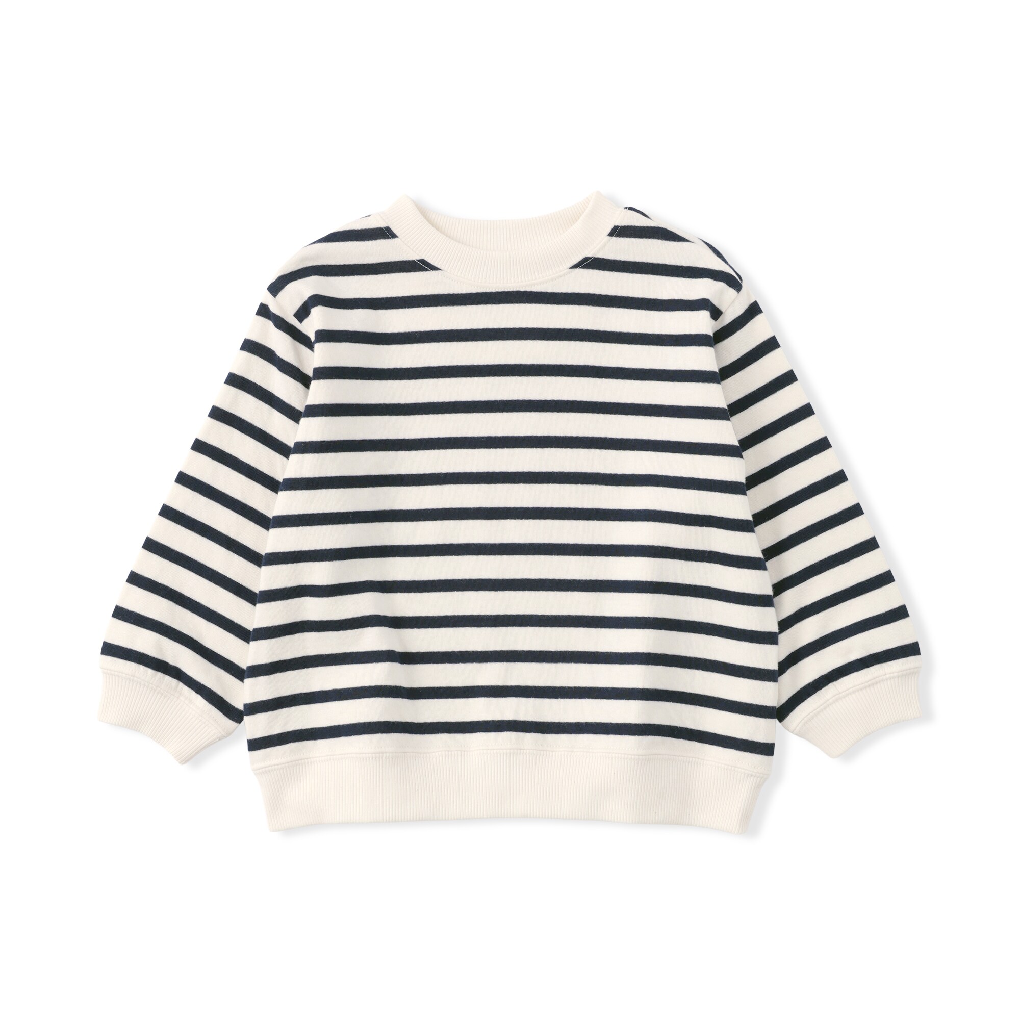 ベビー　あたまするっと　接結編みスウェットシャツ