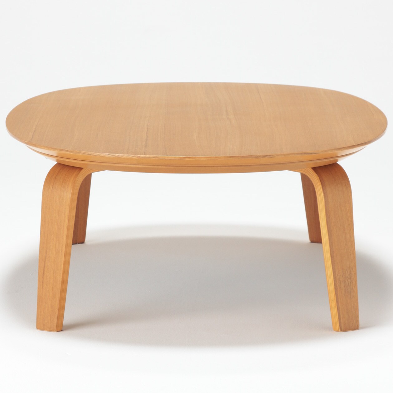 楕円こたつ・本体・タモ材曲木脚・フラットヒーター