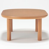 楕円こたつ・本体・タモ材・フラットヒーター／ナチュラル