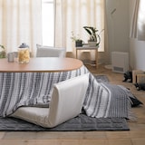 楕円こたつ・本体・タモ材・フラットヒーター／ナチュラル