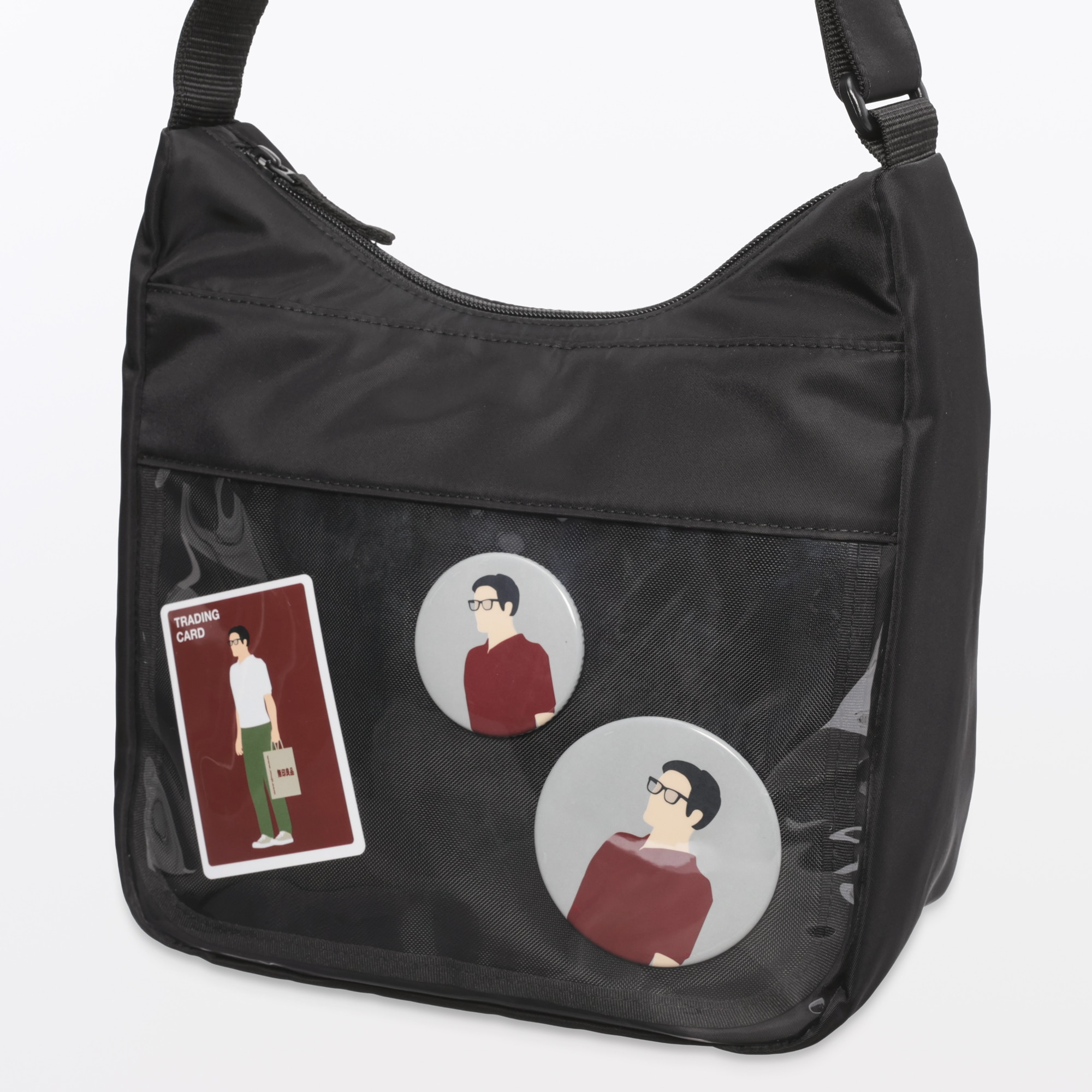 撥水　再生ナイロン　推しごと　ショルダーバッグ