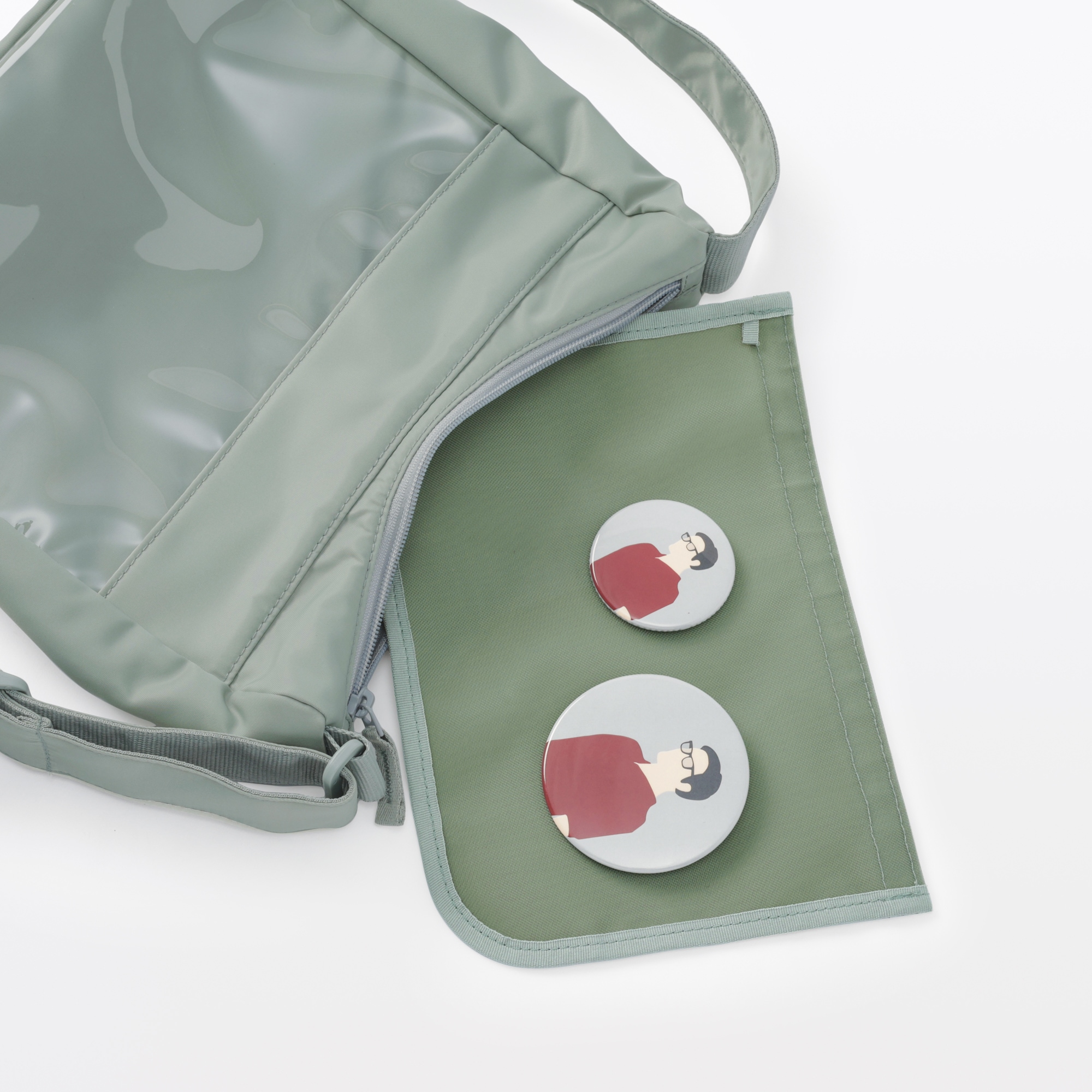 撥水　再生ナイロン　推しごと　ショルダーバッグ