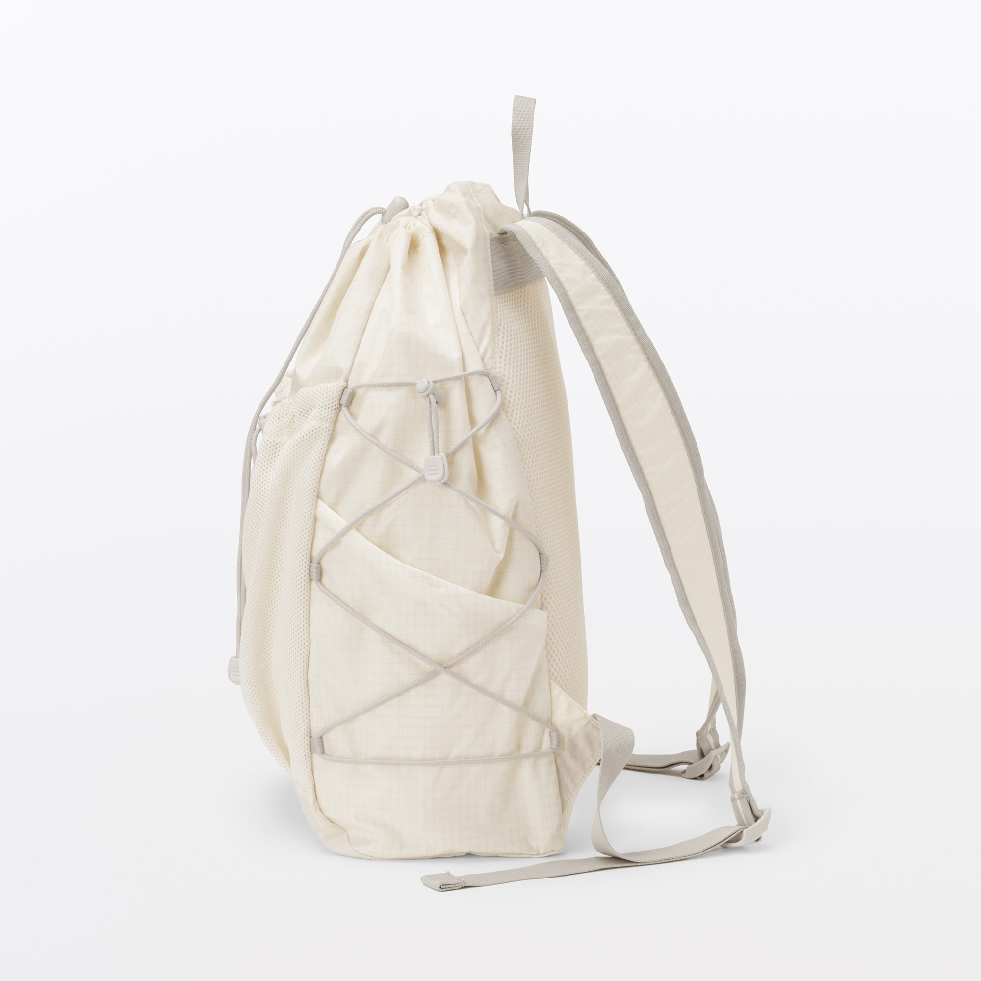 無印良品 新品 撥水 リップストップ ホワイト リュックサック リュック 撥水 リップストップ リュックサック | 無印良品