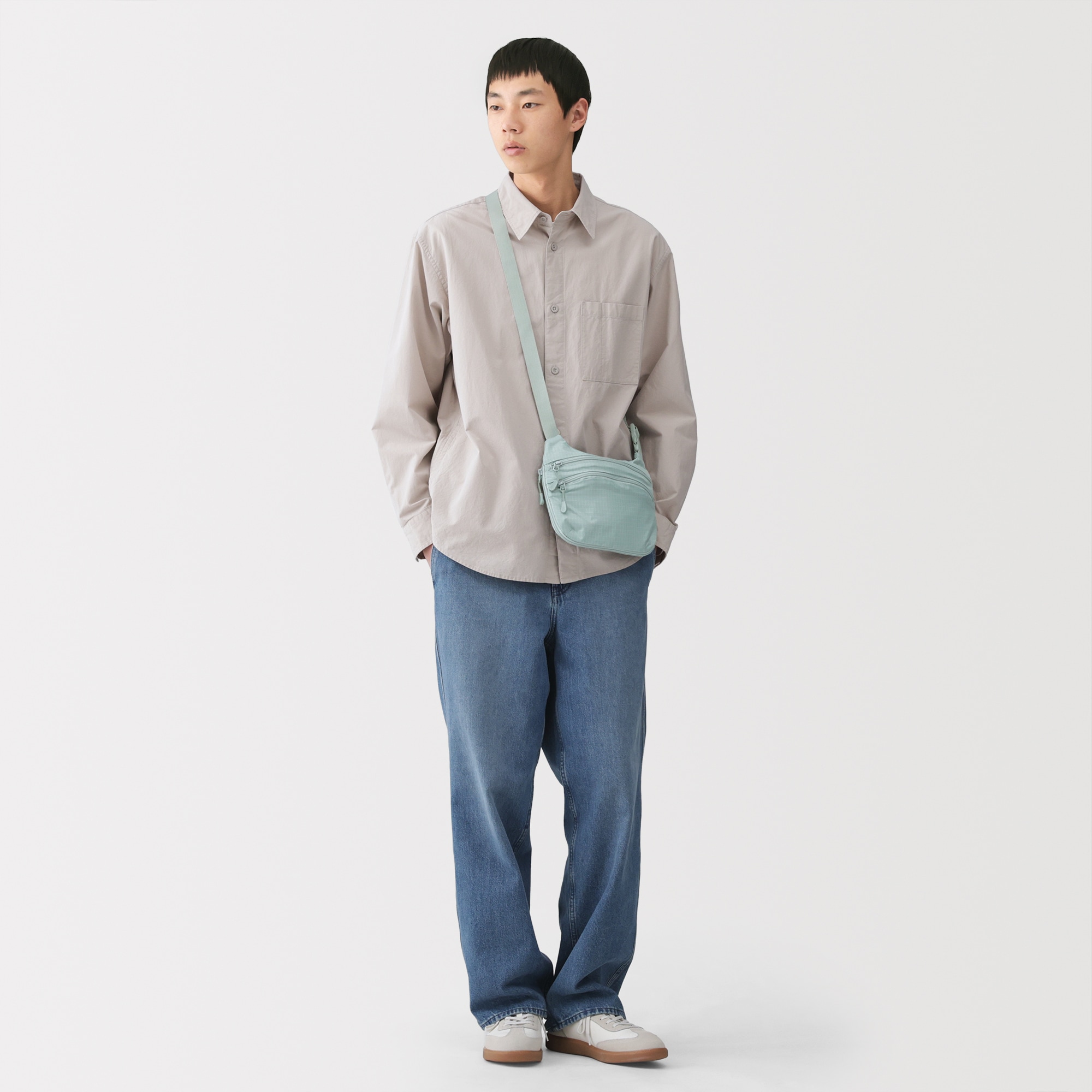 撥水　リップストップ　ミニ　ショルダーバッグ