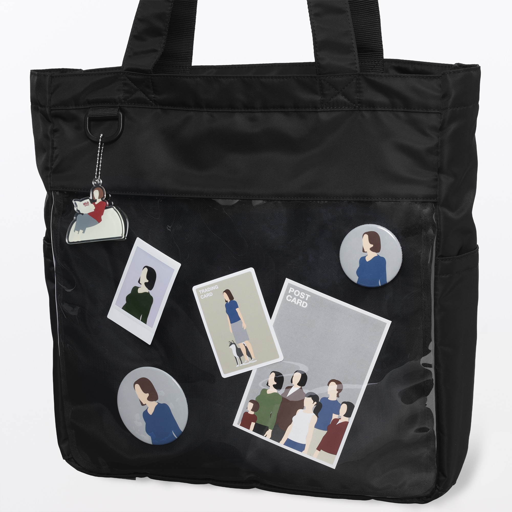 撥水　再生ナイロン　推しごと　トートバッグ