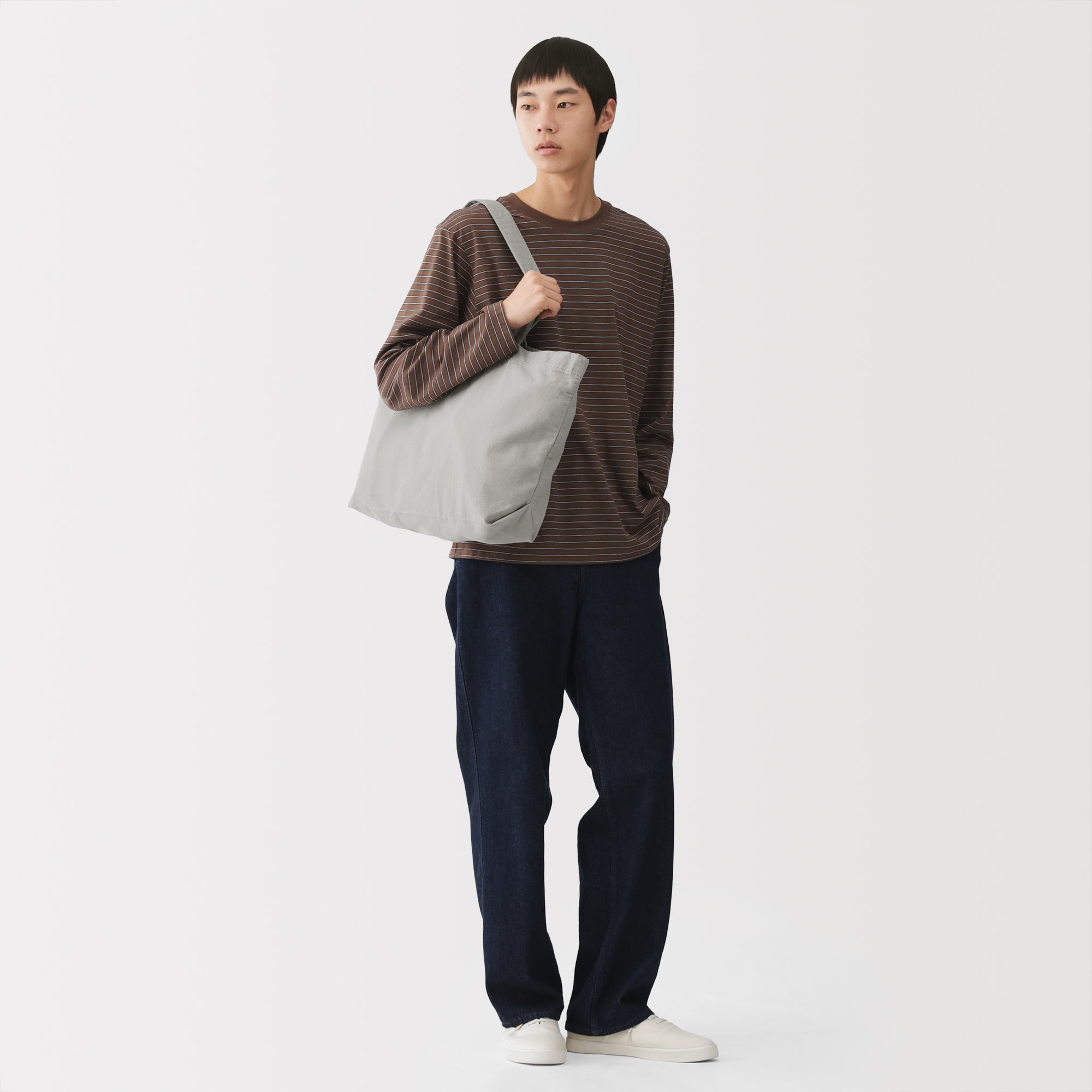 綿　製品洗い　横型　トートバッグ