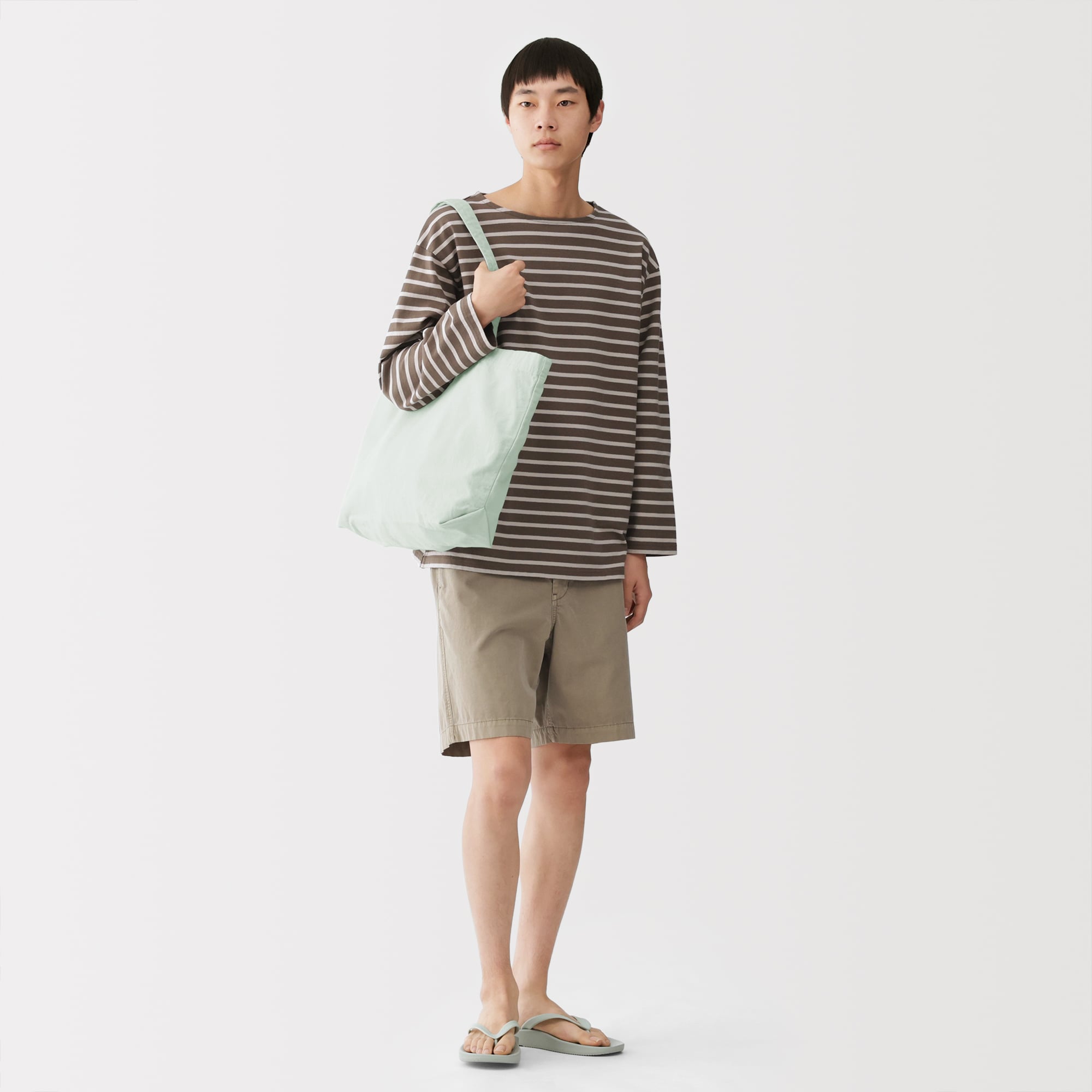 綿　製品洗い　横型　トートバッグ