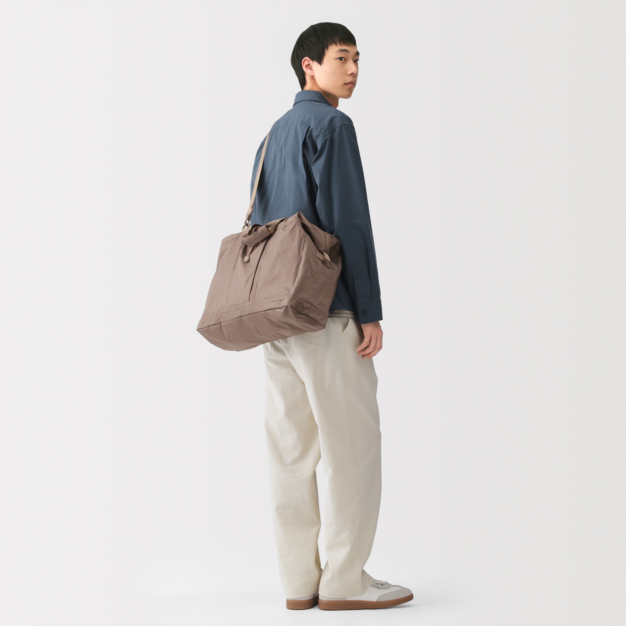 撥水　リップストップ　ボストンバッグ