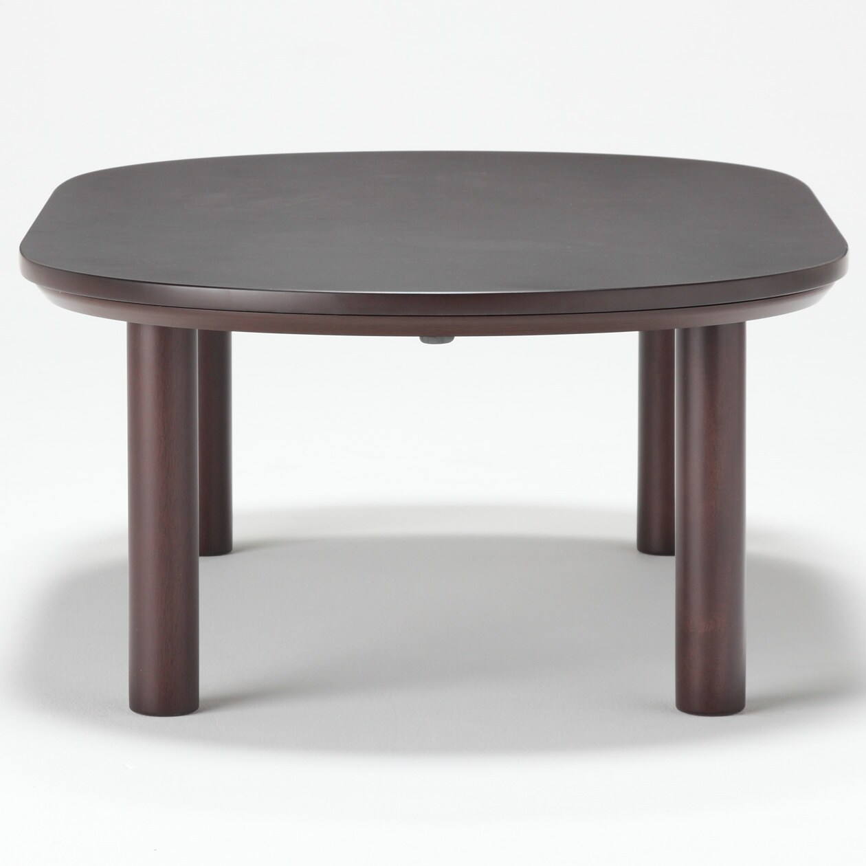 楕円こたつ・本体・フラットヒーター／ダークブラウン