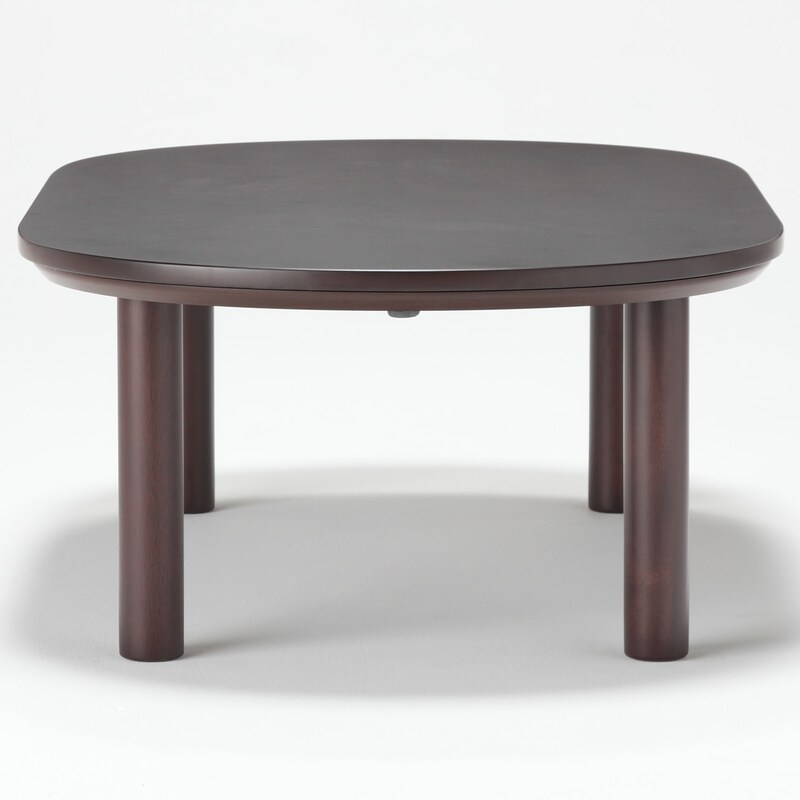 楕円こたつ・本体・フラットヒーター／ダークブラウン | 無印良品 