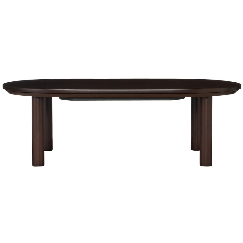 楕円こたつ・本体・フラットヒーター／ダークブラウン | 無印良品 