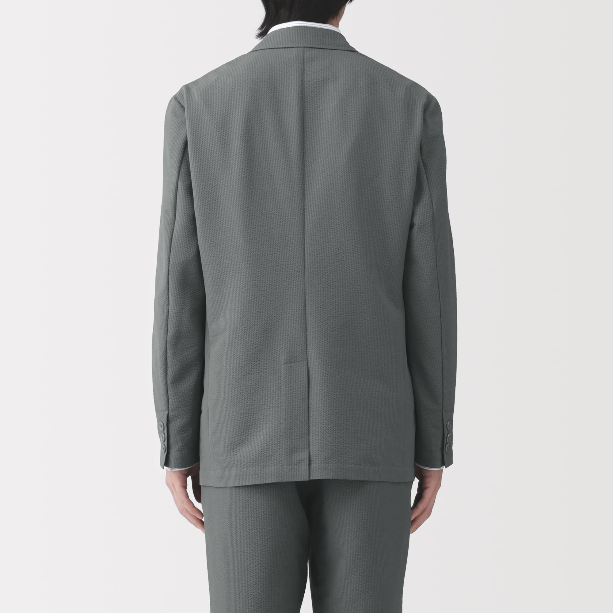 紳士 風を通すストレッチサッカージャケット | 無印良品