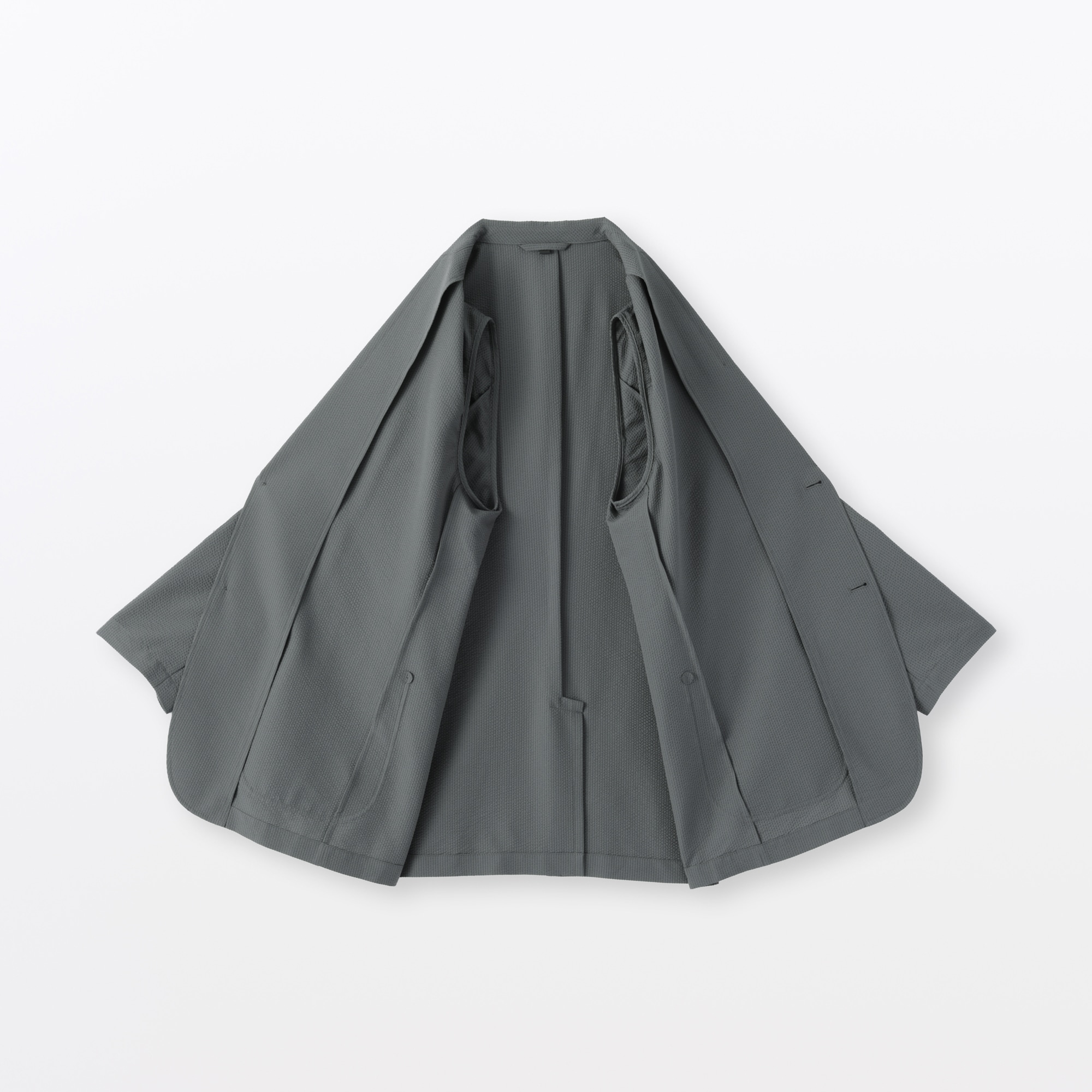 紳士　風を通すストレッチサッカージャケット