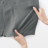 紳士　風を通すストレッチサッカージャケット