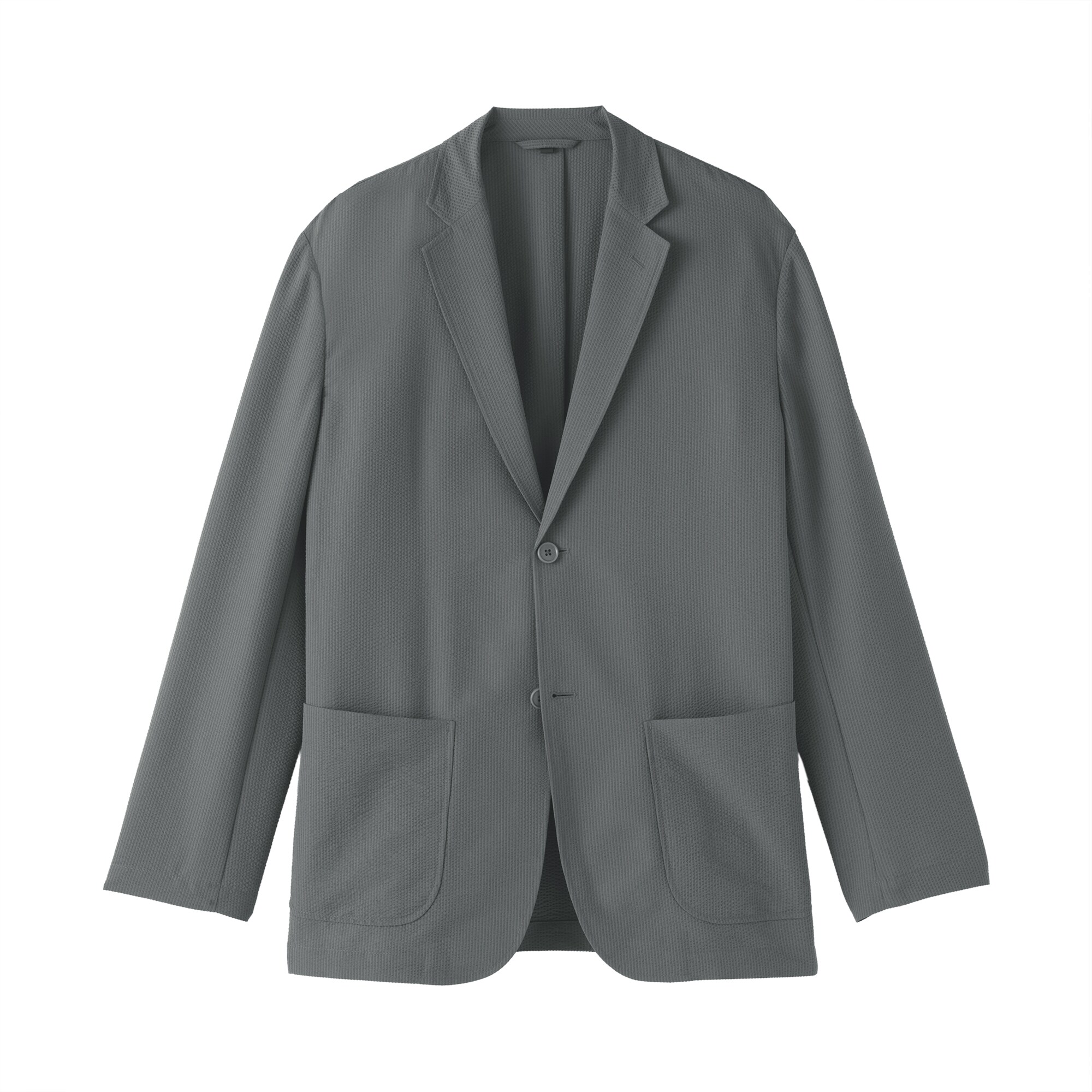 まさ【新品未使用】無印良品 風を通すストレッチサッカージャケットセット 紳士 風を通すストレッチサッカージャケット | 無印良品
