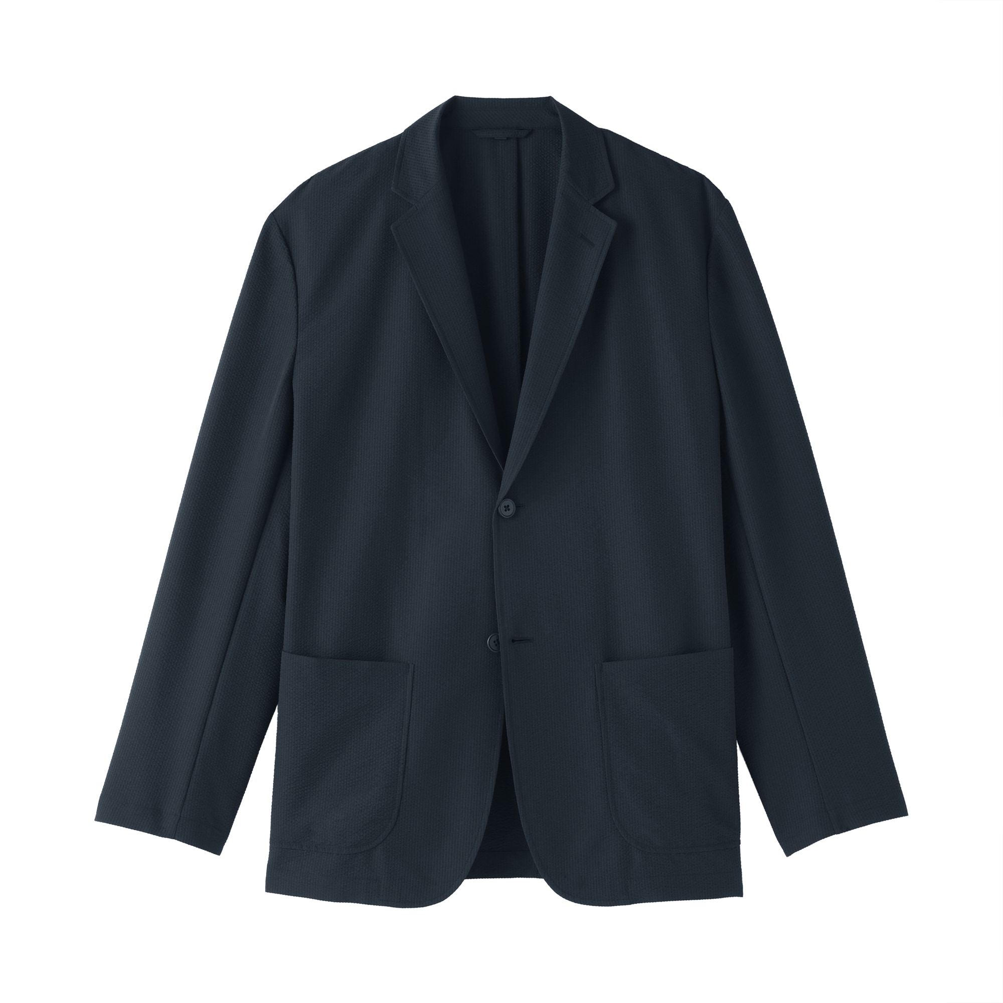 紳士　風を通すストレッチサッカージャケット