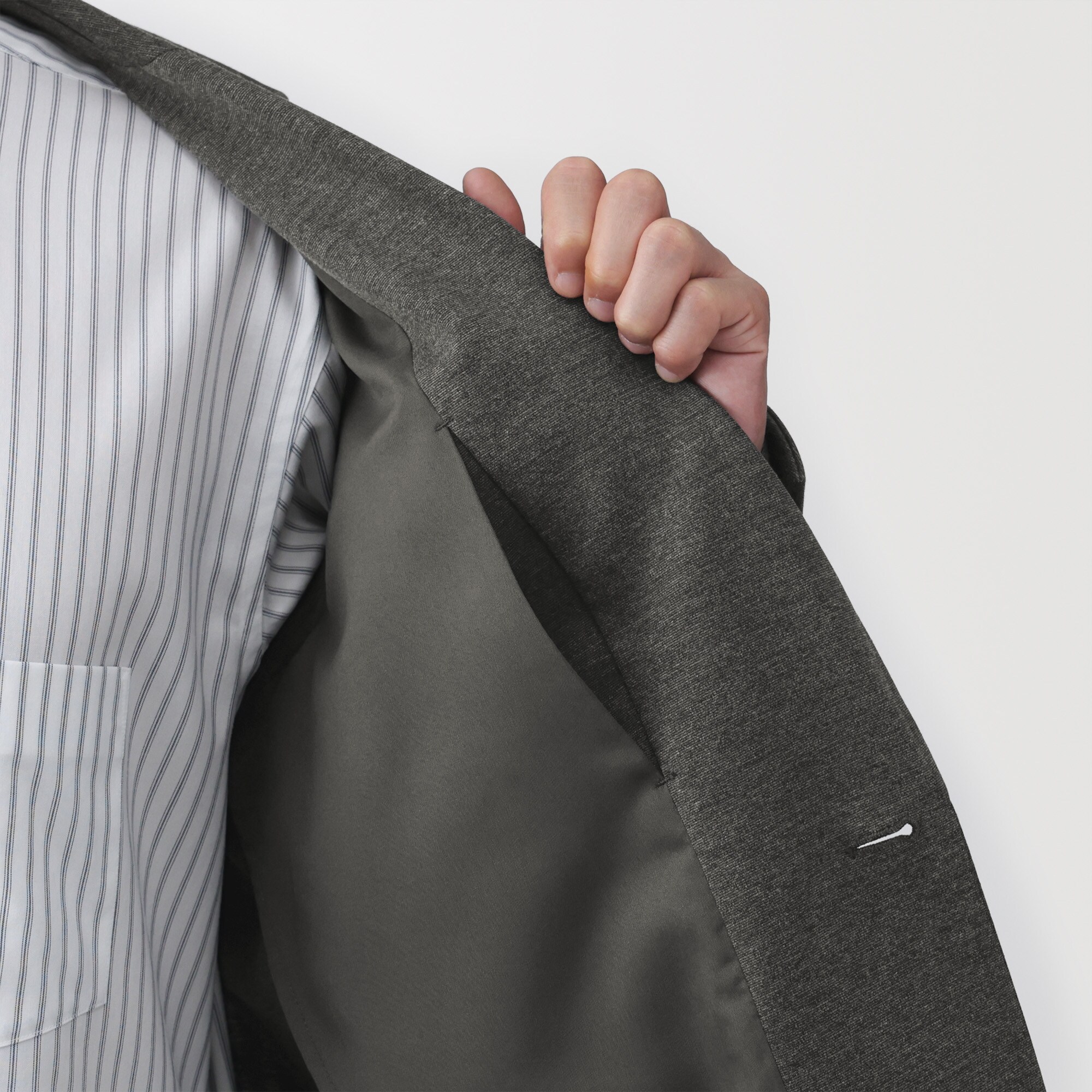 そ*’様 無印良品 ストレッチジャージージャケット グレー Sサイズ 無印良品（MUJI） コート ジャケット 紳士 ストレッチジャージー