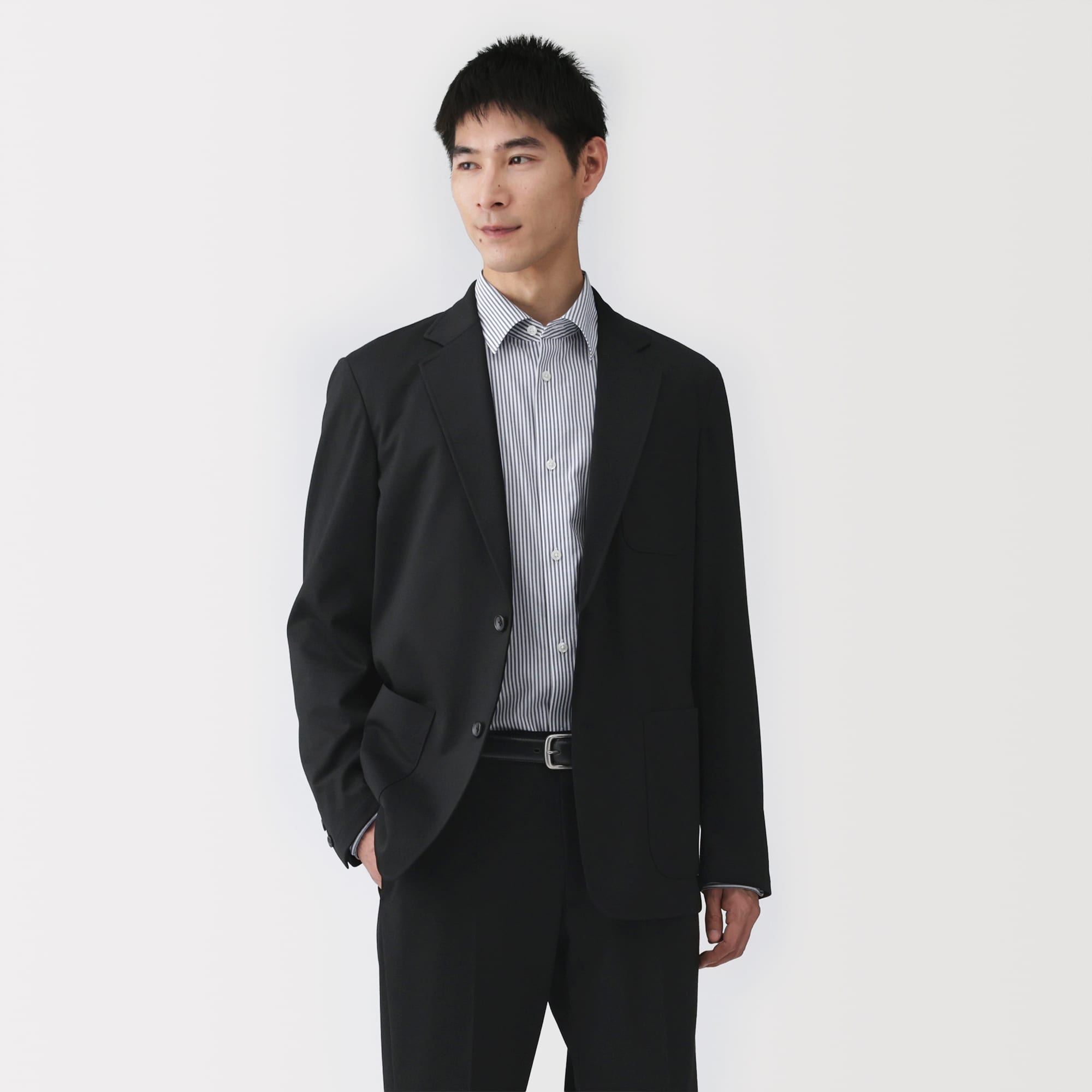 紳士　ストレッチジャージージャケット