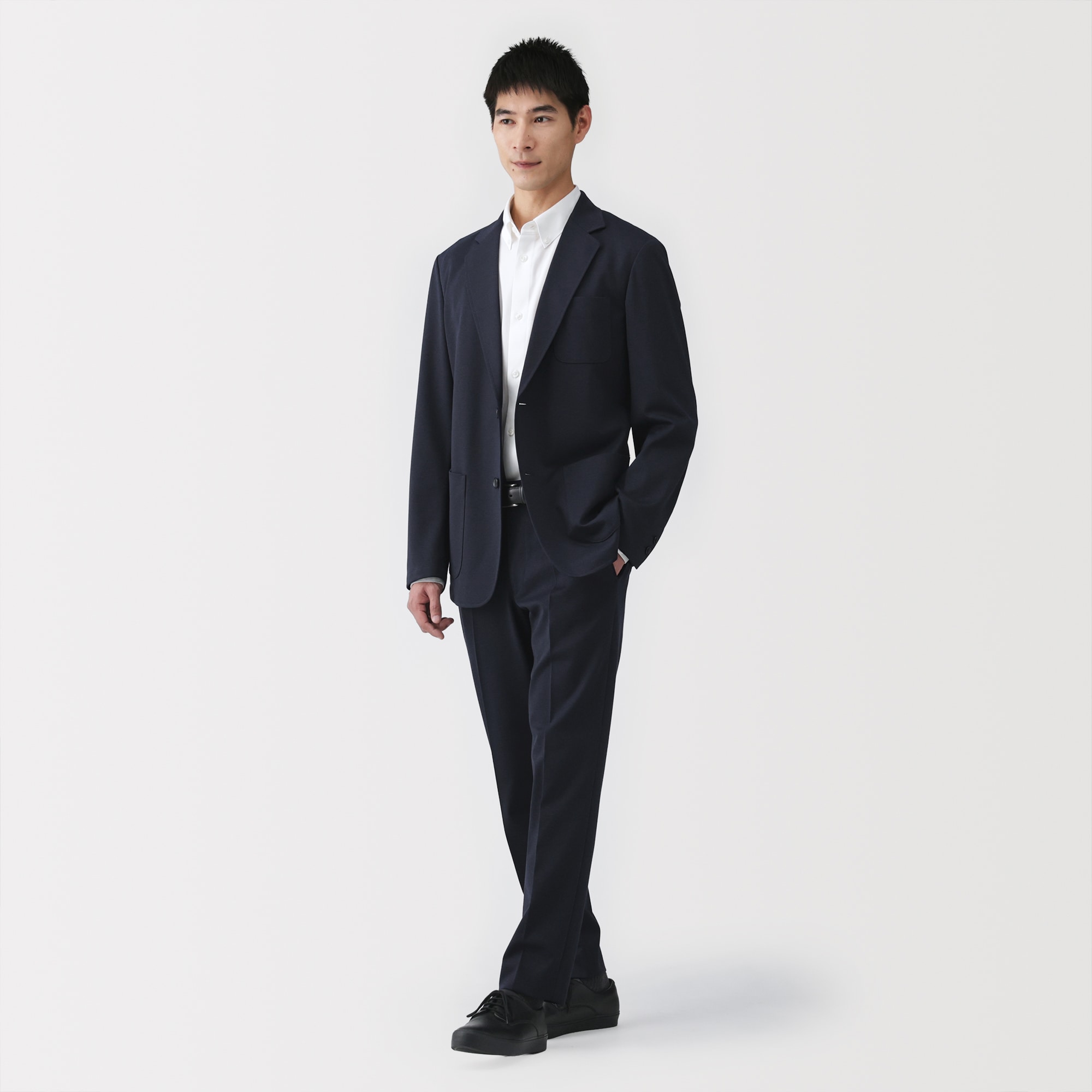 紳士　ストレッチジャージージャケット