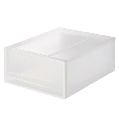 【宅送】ＰＰ収納ケース引出式・小/約幅34×奥行44.5×高さ18cm