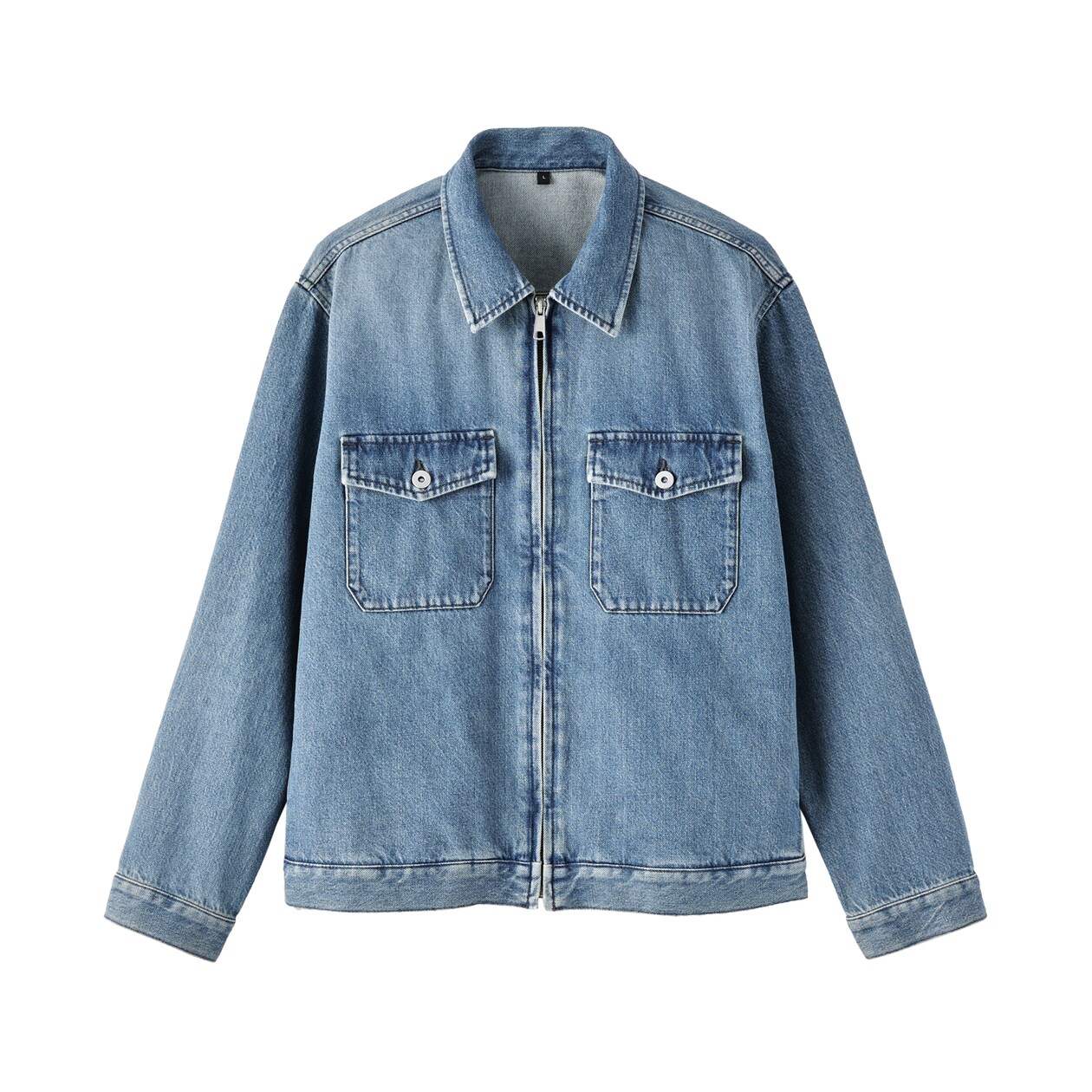 紳士　木の実から作ったカポック混デニム　ブルゾン