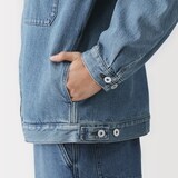 紳士　木の実から作ったカポック混デニム　ブルゾン