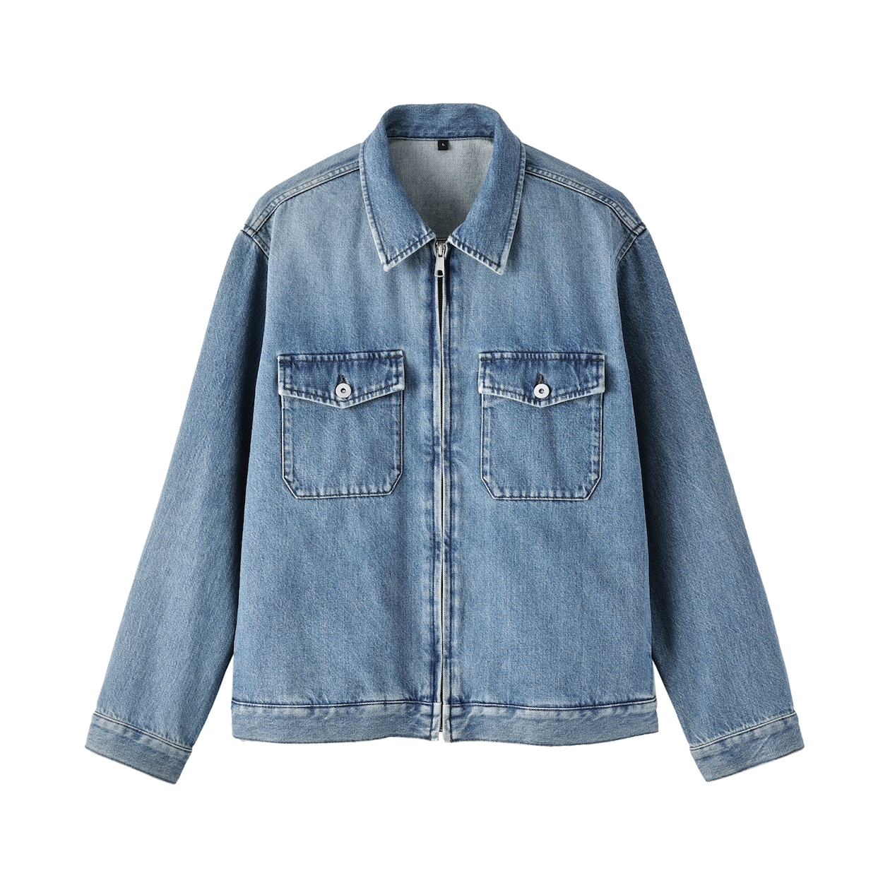 紳士　木の実から作ったカポック混デニム　ブルゾン