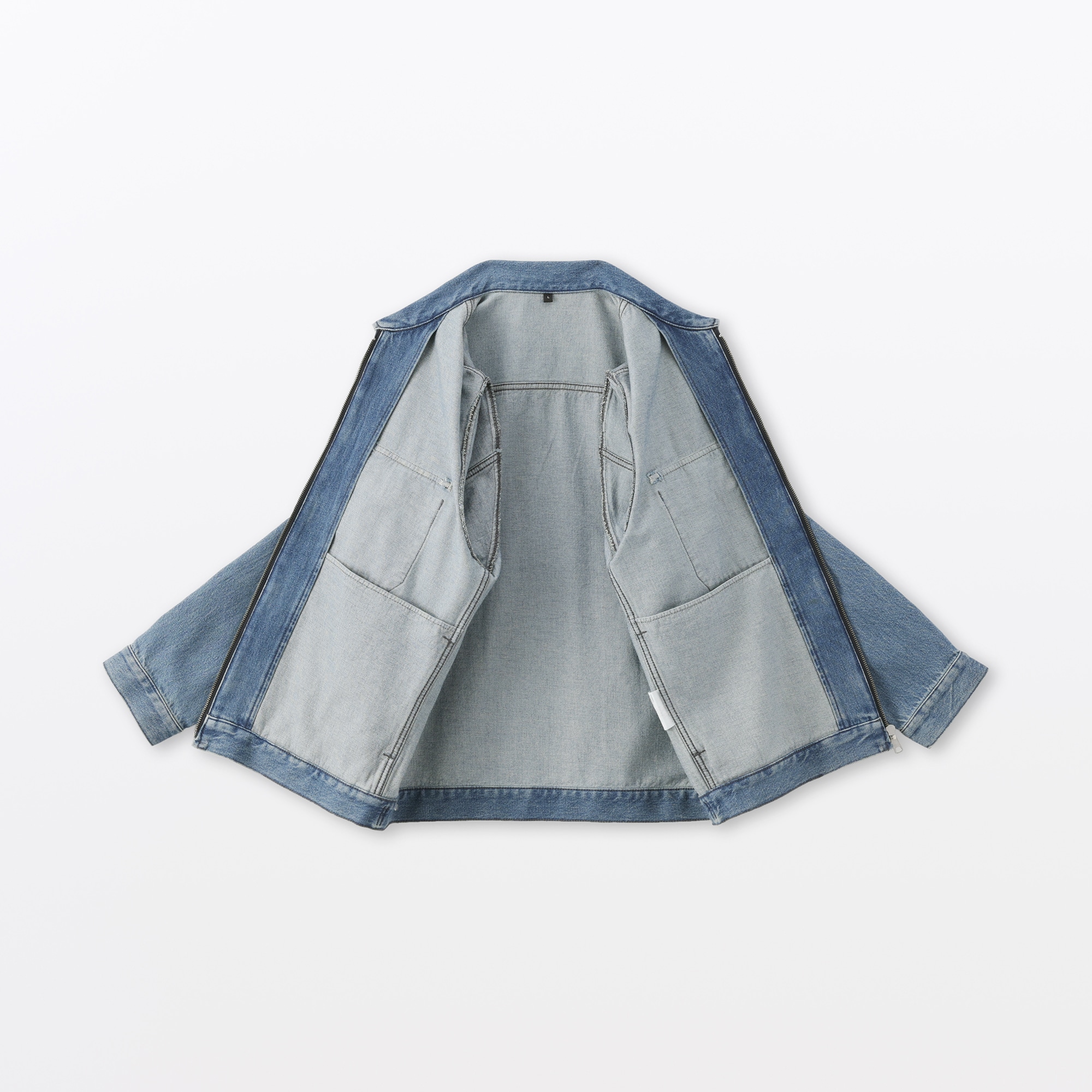 紳士 木の実から作ったカポック混デニム ブルゾン | 無印良品