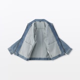 紳士　木の実から作ったカポック混デニム　ブルゾン