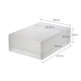 ポリプロピレンケース・引出式・浅型