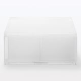 ポリプロピレンケース・引出式・浅型・２個（仕切付）