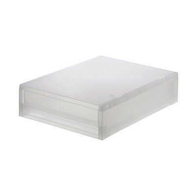 ポリプロピレンケース引出式・薄型・縦/約幅26x奥行37x高さ9cm