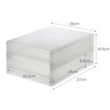 ポリプロピレンケース引出式・薄型・２段