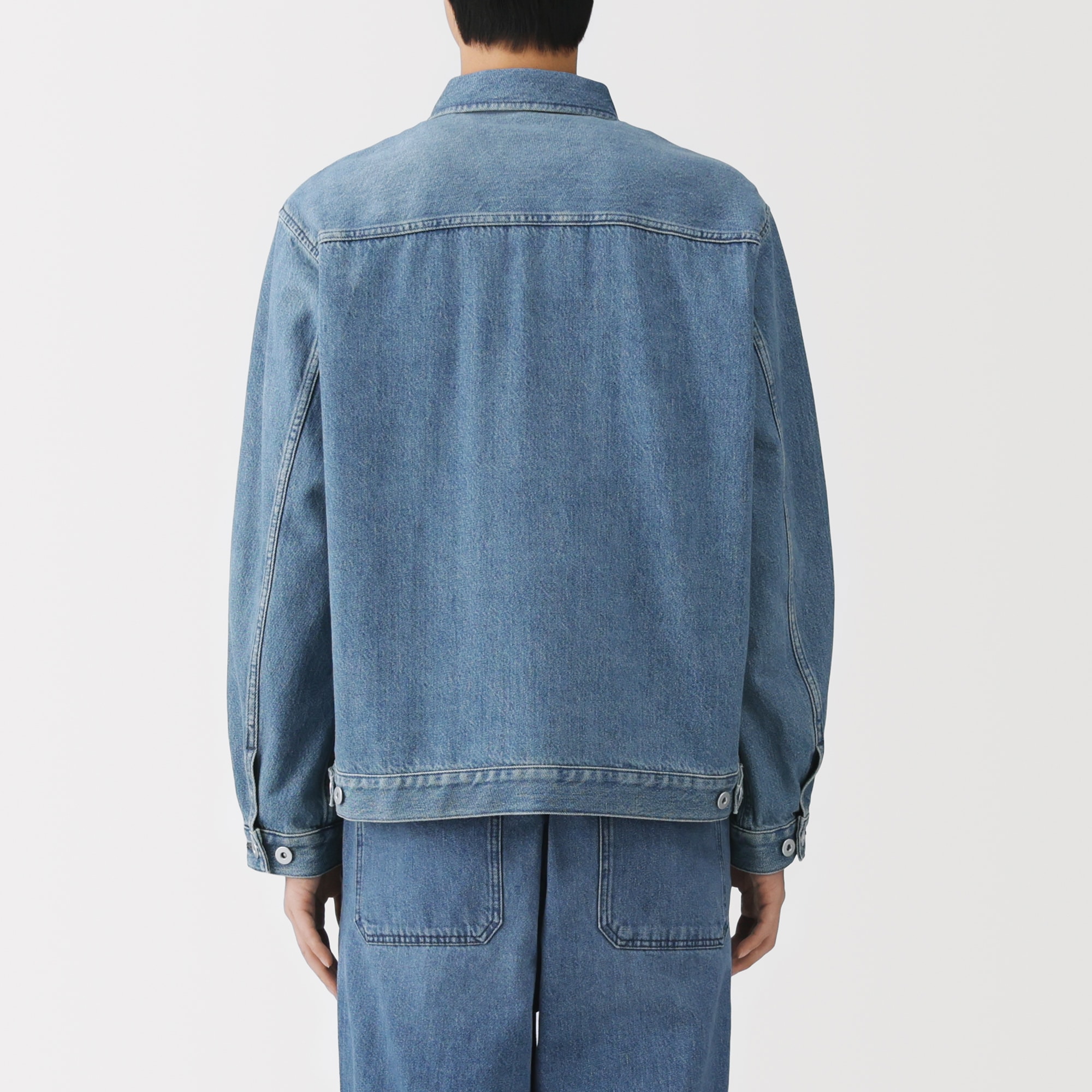 紳士 木の実から作ったカポック混デニム ブルゾン | 無印良品